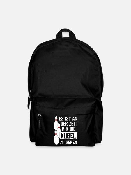 Kegeln Kugel Kegelbahn Kegelverein - Rucksack - Schwarz