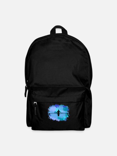 Rudern Kanu Kajak Rudersport Ruderer - Rucksack - Schwarz