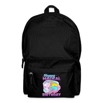 Happy Magical 5th Birthday Einhorn Pony - Rucksack - Schwarz - Vorne
