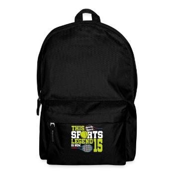 Cette légende du sport a maintenant 15 ans, le tennis 15. - Sac à dos - noir - Devant