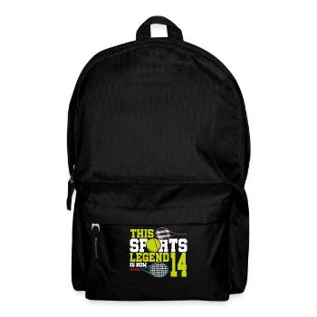 Cette légende du sport a maintenant 14 ans, le tennis 14. - Sac à dos - noir - Devant