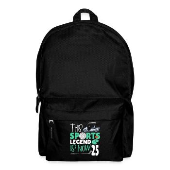 This sports legend is now 25, golf game 25. - Backpack - black - Front