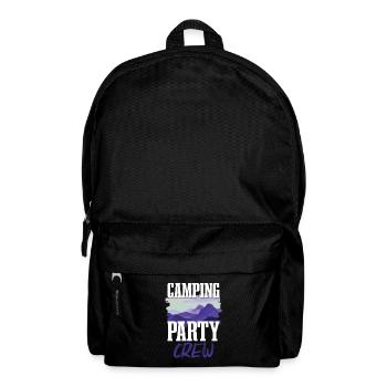 Équipe de fête de camping - Sac à dos - noir - Devant