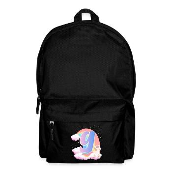 9 Unicorn Rainbow Clouds Little Pony 9. - Backpack - black - Front