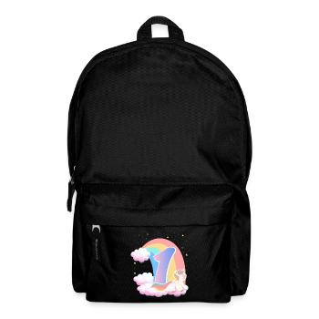 1 Unicorn Rainbow Clouds Little Pony 1. - Backpack - black - Front