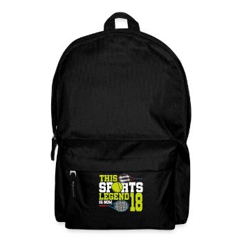 Cette légende du sport a maintenant 18 ans, le tennis 18. - Sac à dos - noir - Devant