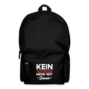 Kein Einzelkind Mehr Seit Januar Große Schwester - Rucksack - Schwarz - Vorne