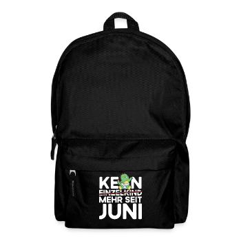 Kein Einzelkind Mehr Seit Juni Große Schwester - Rucksack - Schwarz - Vorne