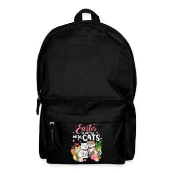 Easter is better with cats Easter season holidays - Backpack - black - Front