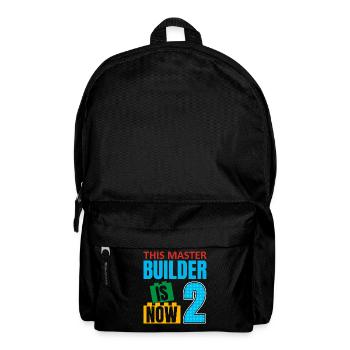 This Builder Is Now 2, Toy Blocks 2. - Backpack - black - Front