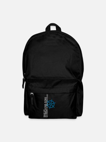 Stralsund lustiger Spruch Stralsunder - Rucksack - Schwarz