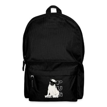 Mops find ich cool, Mops-Design für Hundeliebhaber - Rucksack - Schwarz - Vorne