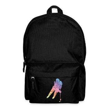 Ice Hockey Silhouette - Rucksack - Schwarz - Vorne