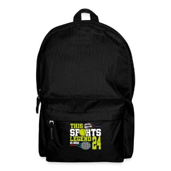 This sports legend is now 24, tennis 24. - Backpack - black - Front