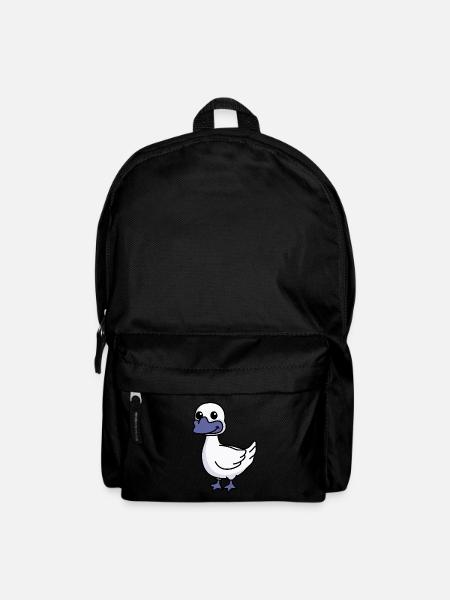 Gans Comic Tier - Rucksack - Schwarz