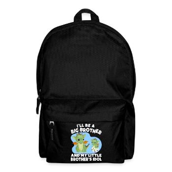 I will be a big brother and the idol of my - Backpack - black - Front