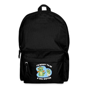 I'm Ready To Be A Big Sister - Backpack - black - Front