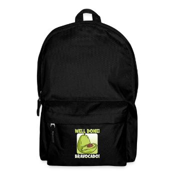 Avocado design for vegetarians and vegans - Backpack - black - Front