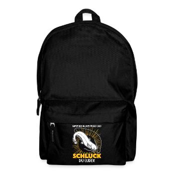Waller Angler Fisch Angeln Angelsport - Rucksack - Schwarz - Vorne