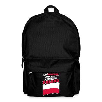Poland Pole Polska Flag Polish - Backpack - black - Front