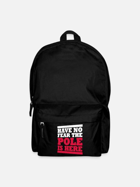Pologne Pôle Drapeau polonais Polonais - Sac à dos - noir