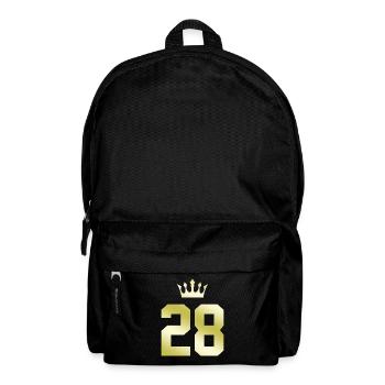 28 Zahl Krone - Rucksack - Schwarz - Vorne