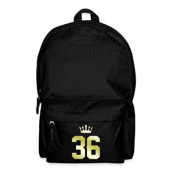 36 Number crown - Backpack - black - Front