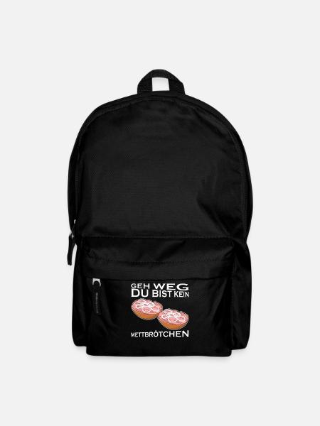 Mettbrötchen Mettfleisch Hackfleisch - Rucksack - Schwarz