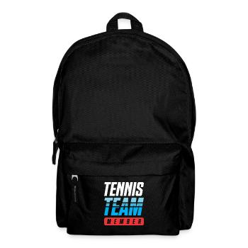 Tennis Team - Rucksack - Schwarz - Vorne