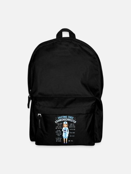Anatomie einer Krankenschwester - Rucksack - Schwarz