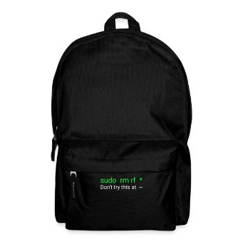 Linux sudo rm rf - Rucksack - Schwarz - Vorne
