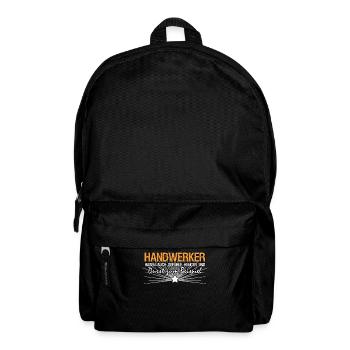 Handwerker Werkstatt Durst Handwerk - Rucksack - Schwarz - Vorne