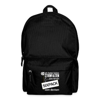 Handwerker Sixpack Handwerk - Rucksack - Schwarz - Vorne