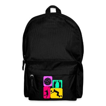 Volleyball volleyball players - Backpack - black - Front