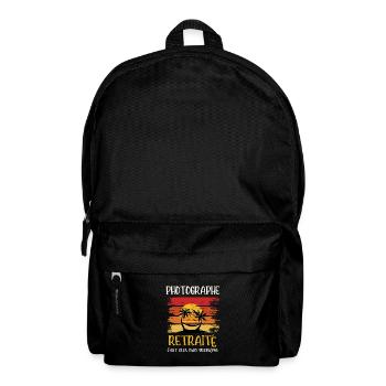 photographe retraité - Sac à dos - noir - Devant
