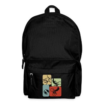 Radball Retro Radballer - Rucksack - Schwarz - Vorne