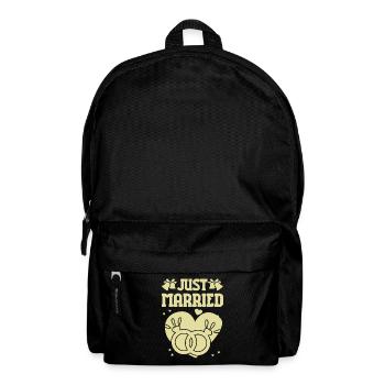 Just Married - Backpack - black - Front