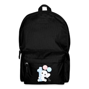 Premier anniversaire d’éléphant mignon - Sac à dos - noir - Devant