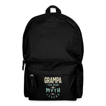 Grampa The Man The Myth The Legend - Dad Grandpa - Backpack - black - Front