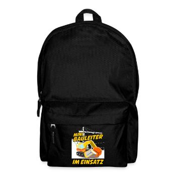 Bagger Bauleiter Baustelle Baggerfahrer - Rucksack - Schwarz - Vorne