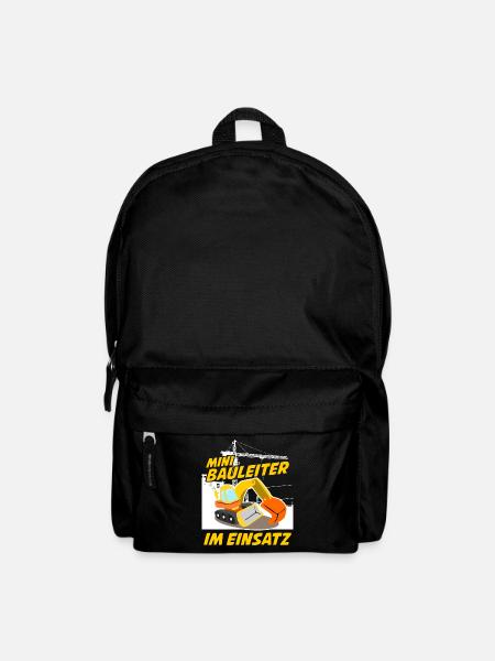 Bagger Bauleiter Baustelle Baggerfahrer - Rucksack - Schwarz
