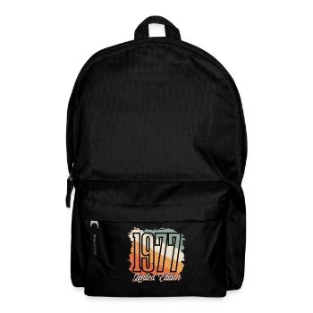 1977 Année de naissance Anniversaire Année de construction Vintage Rétro - Sac à dos - noir - Devant