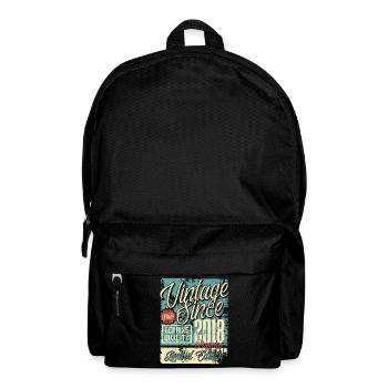 2018 Birthday vintage vintage retro legend - Backpack - black - Front