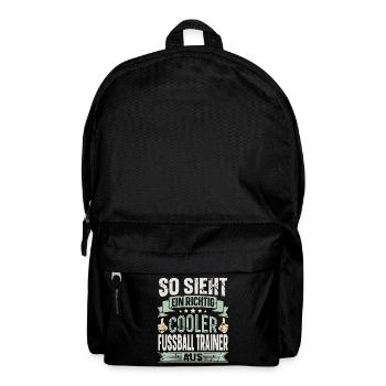 Fussball Trainer - Rucksack - Schwarz - Vorne