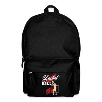 Basketball Basketballer - Rucksack - Schwarz - Vorne