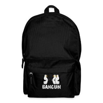Pinguine lustig Pinguin Humor - Rucksack - Schwarz - Vorne