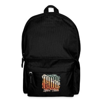 1968 Année de naissance Anniversaire Année de construction Vintage Rétro - Sac à dos - noir - Devant