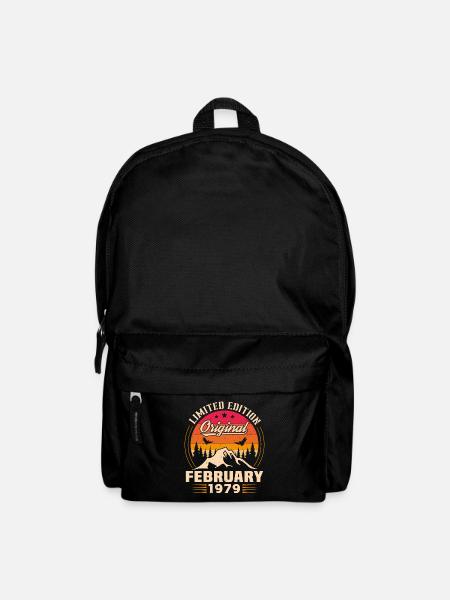 Geburtstagsgeschenk geboren im Februar 1979 - Rucksack - Schwarz