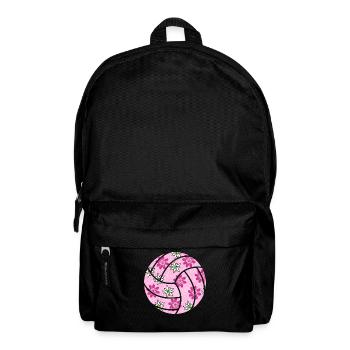 Volleyball Ball Volleyballerin - Rucksack - Schwarz - Vorne