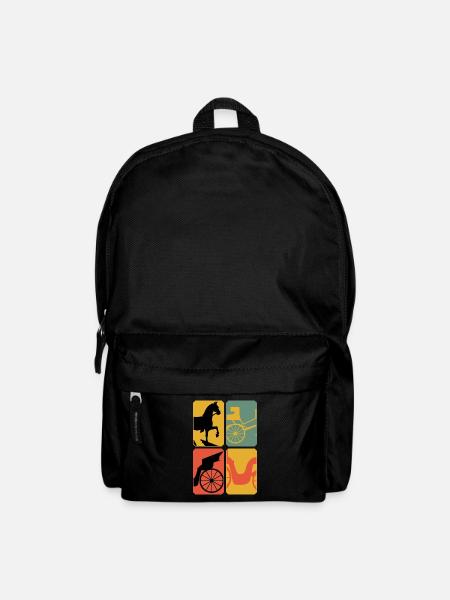 Kutsche Pferdekutsche Fuhrmann Kutscher - Rucksack - Schwarz